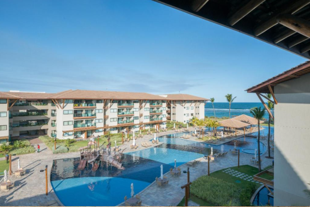 Varanda com vista para o mar em Porto de Galinhas