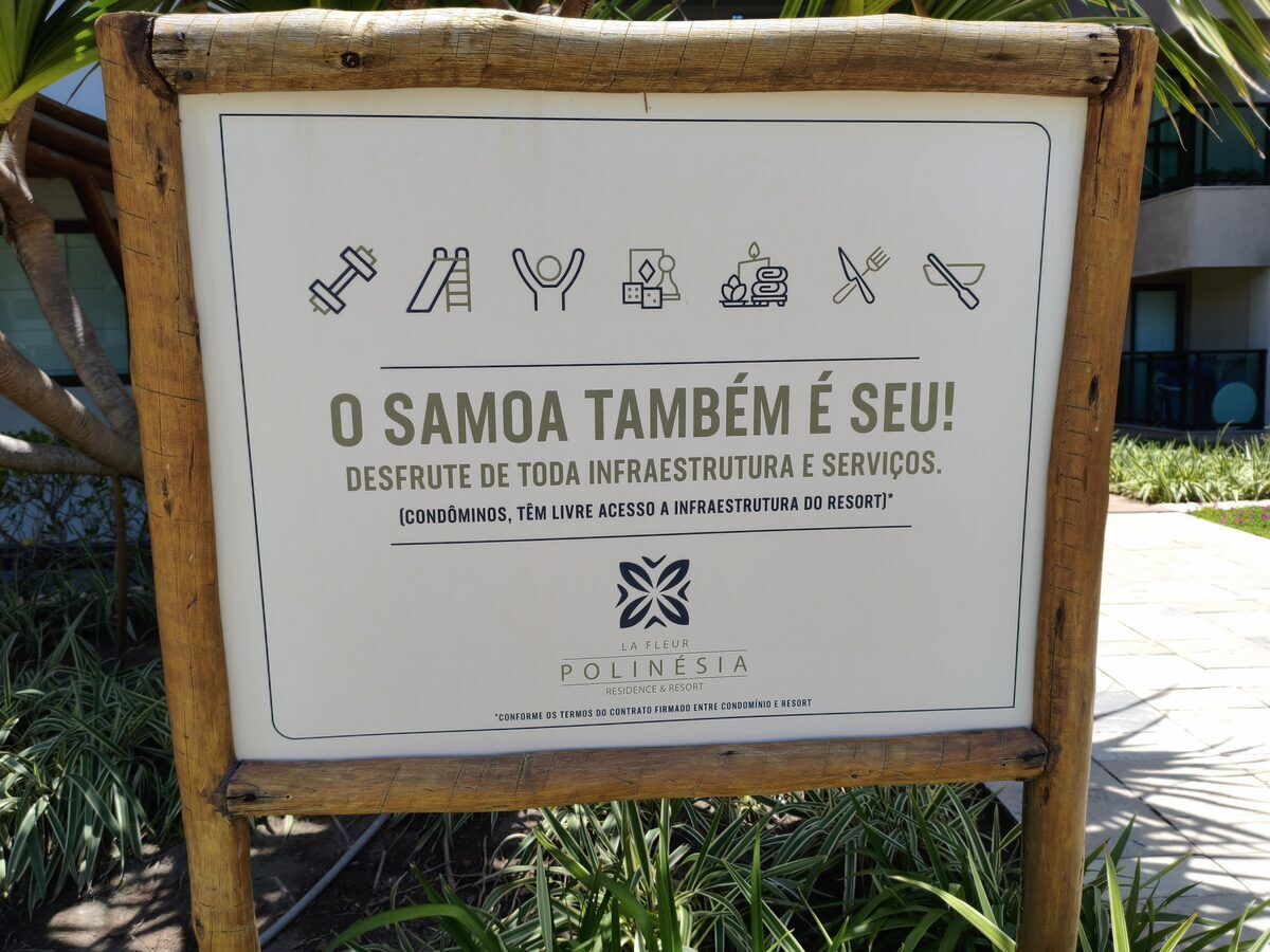Entrada do La Fleur Polinésia em Muro Alto